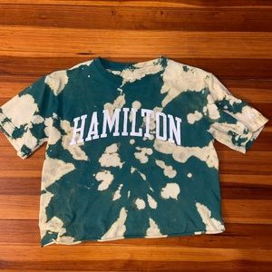 Cropped Hamilton tie dyed tee